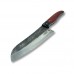 El Dövmesi Santoku Şef Bıçağı 
